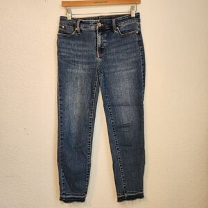 Talbots Slim Ankle Dark Blue Jeans, Size 4P